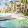 a swimming pool in a resort