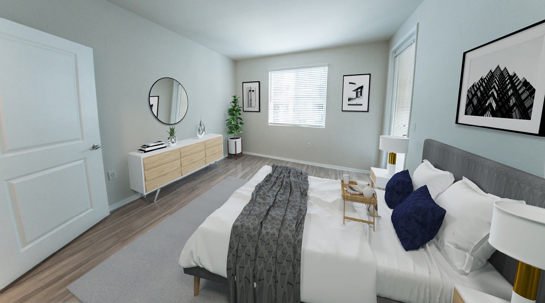 Bedroom options to fit every lifestyle a bedroom with a bed and a mirror