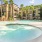 a pool in a resort